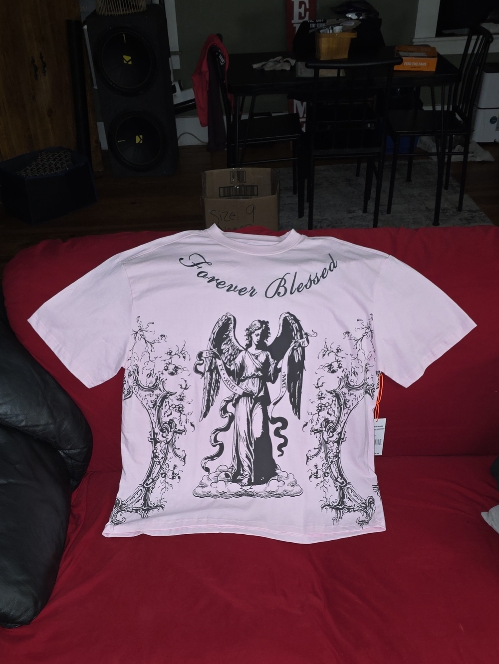 Forever Blessed Mens Graphic Tee - Pink